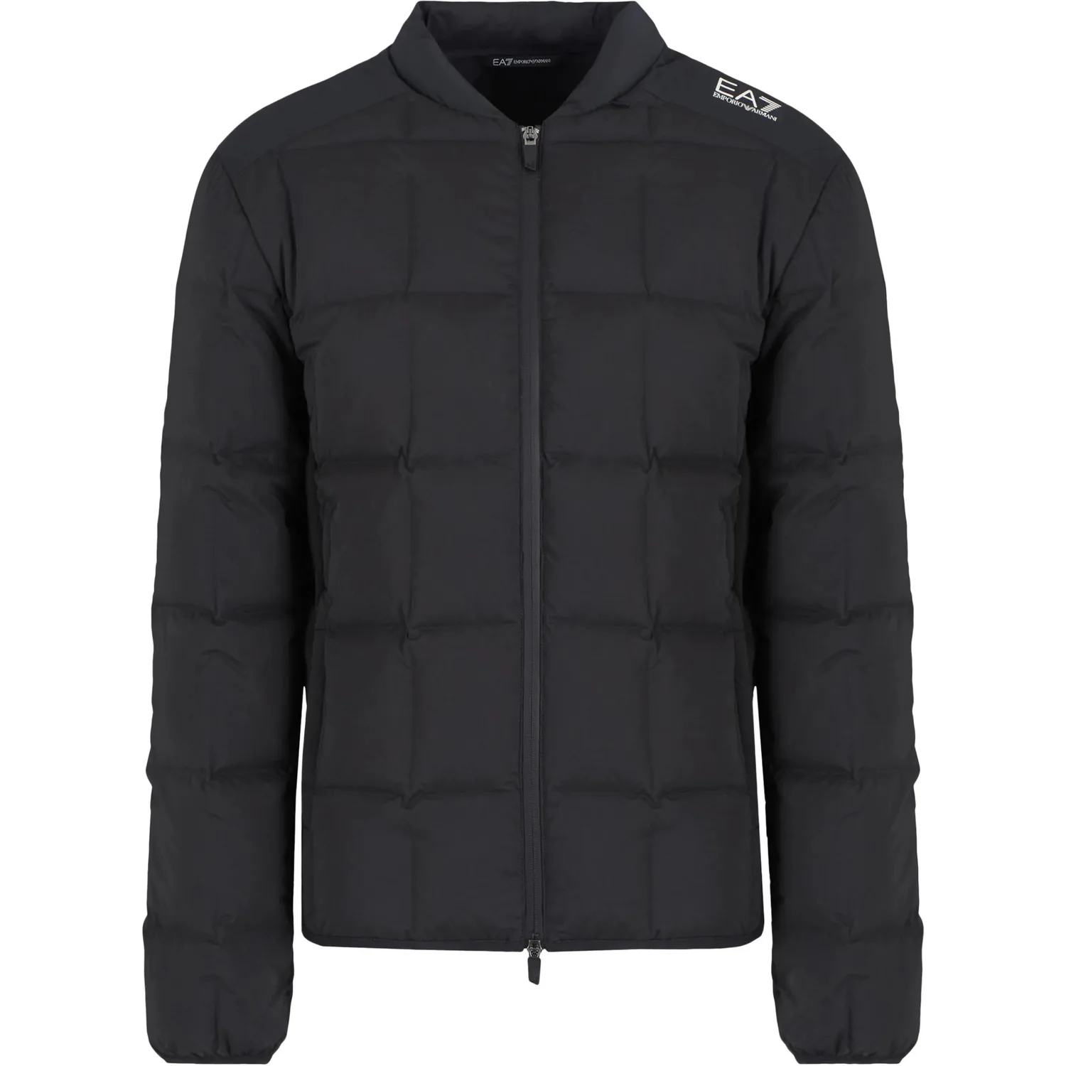 Пуховик с логотипом EMPORIO ARMANI, темно-синий