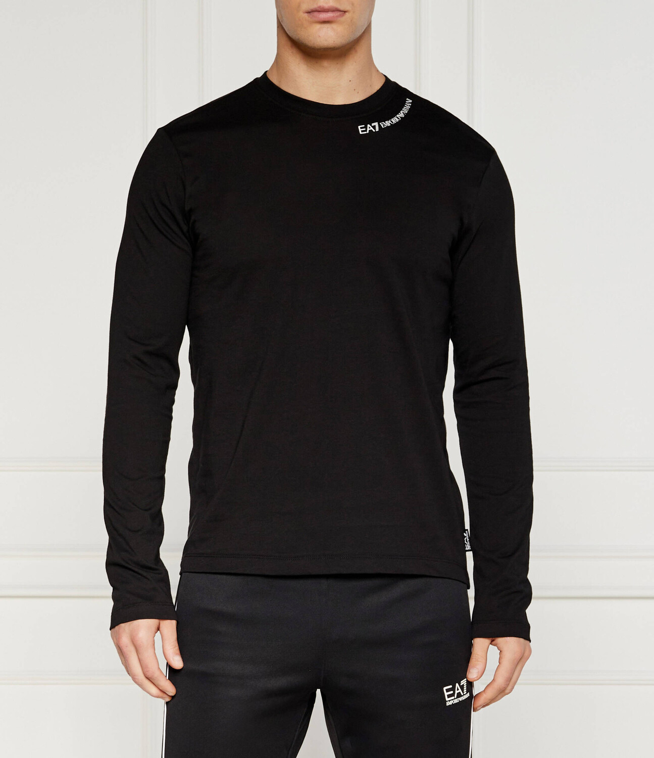 

Лонгслив EA7 Regular Fit, черный