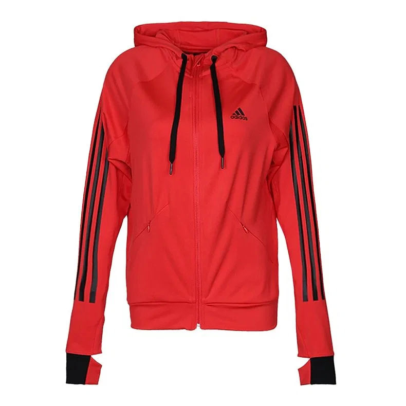 Куртка женская с капюшоном Adidas Red