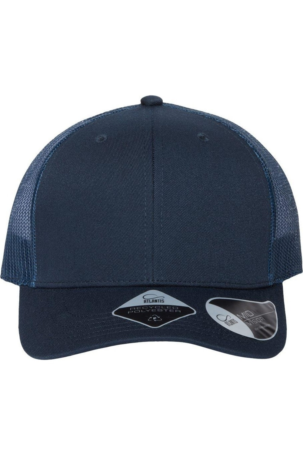 

Atlantis Headwear Экологичная кепка дальнобойщика, цвет navy/ navy
