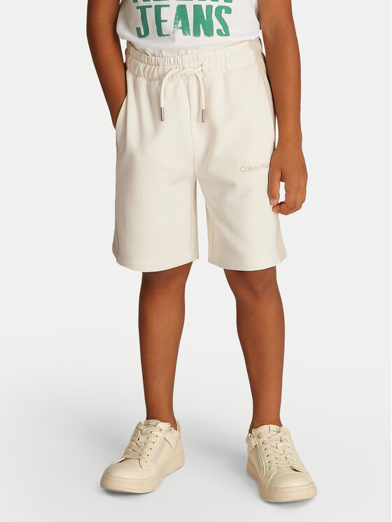 

Свободные спортивные шорты Color Block IB0IB02433 Calvin Klein Jeans, бежевый