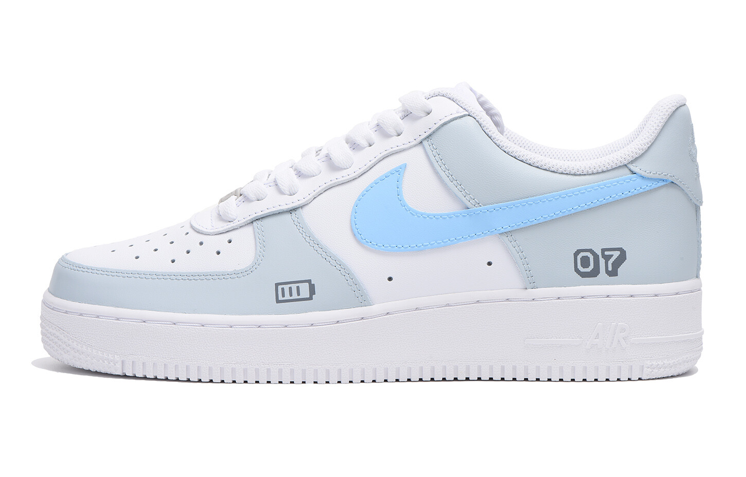 

Кроссовки Nike Air Force 1, серый/голубой