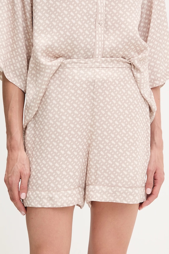 

Сатиновые пижамные шорты aop_shorts BOSS, бежевый