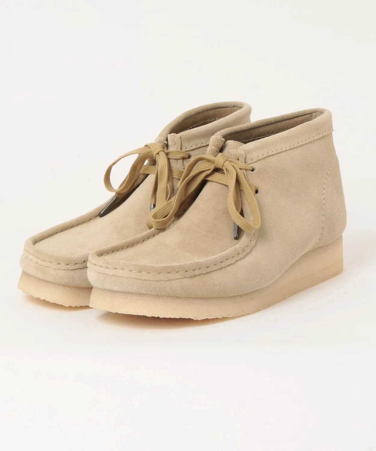 Ботинки Wallabee Boot Clarks бежевые