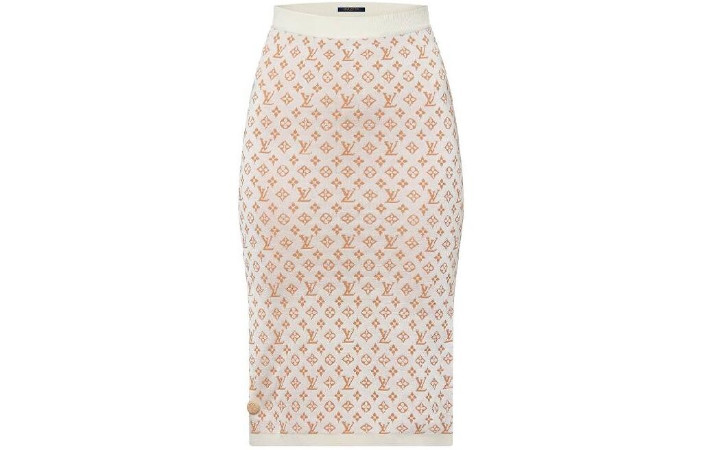 

LOUIS VUITTON Женская повседневная длинная юбка, цвет Beige
