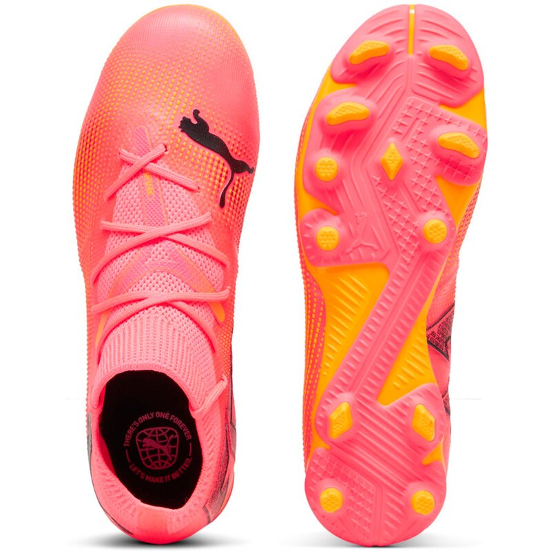 Футбольные бутсы для лужайки Future 7 Match FG/AG JR Puma, черный — фото 3