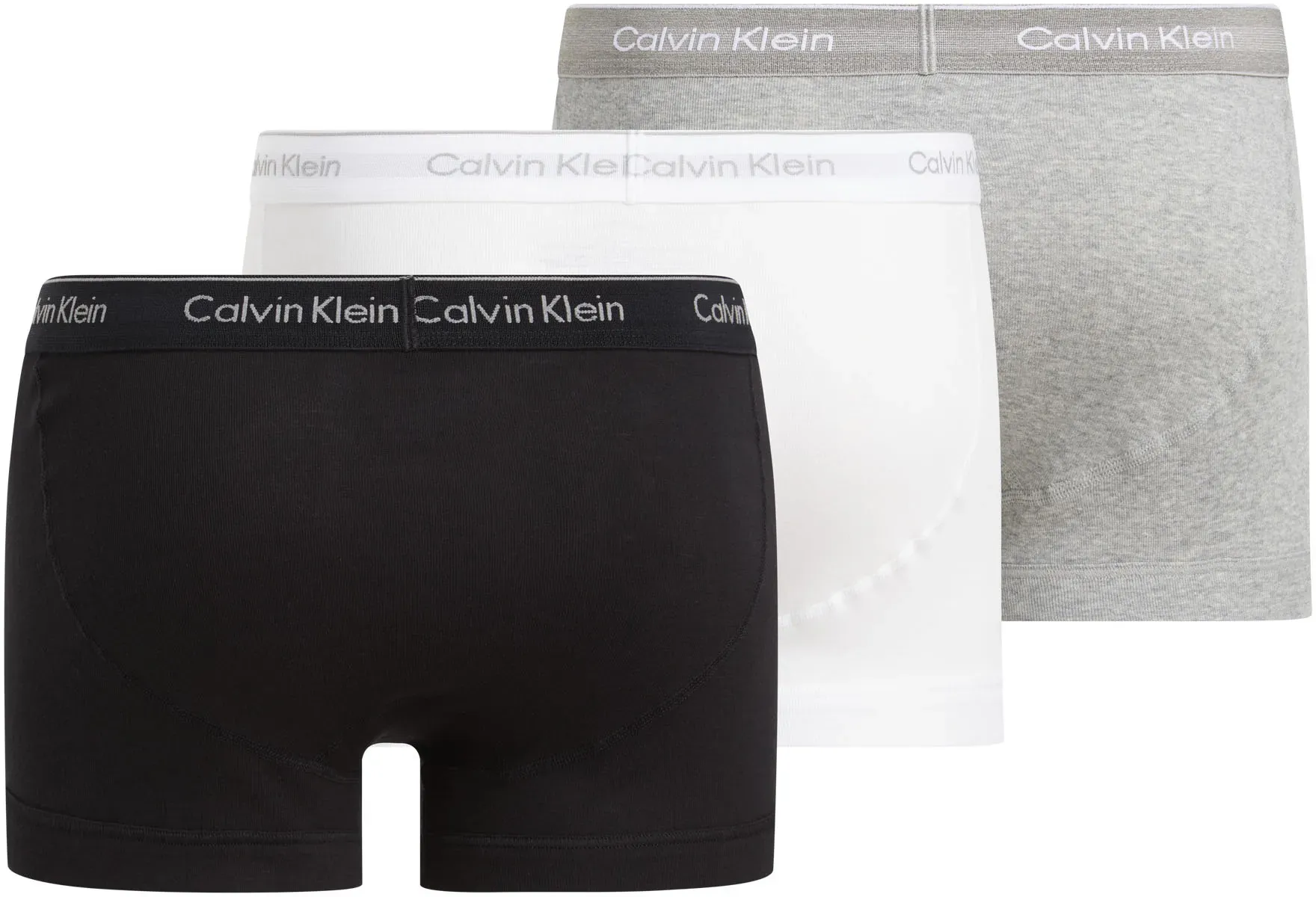 Calvin Klein Underwear Трусы "TRUNK 3PK" (3 шт. в упаковке), с эластичным поясом с логотипом (3 шт.), белый — фото 4