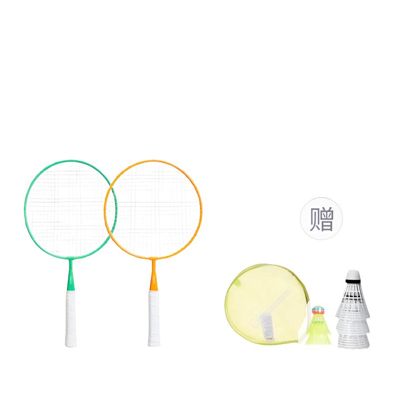 

DECATHLON Ракетка для бадминтона, комплекты одежды, двойные ракетки для детей, учеников, orange green