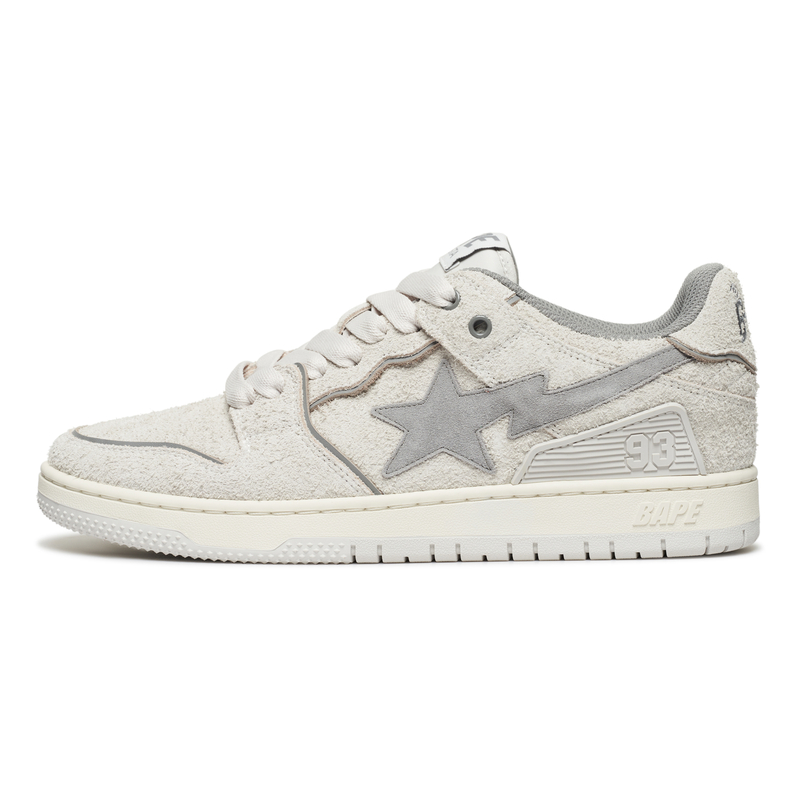 

A BATHING APE Серые мужские противоскользящие скейтерские кеды GYX, цвет Gray GYX