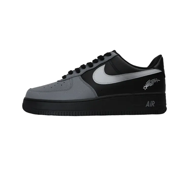 

Кроссовки Nike Air Force 1 Skateboarding Shoes Men Low-top Grey/black, черный