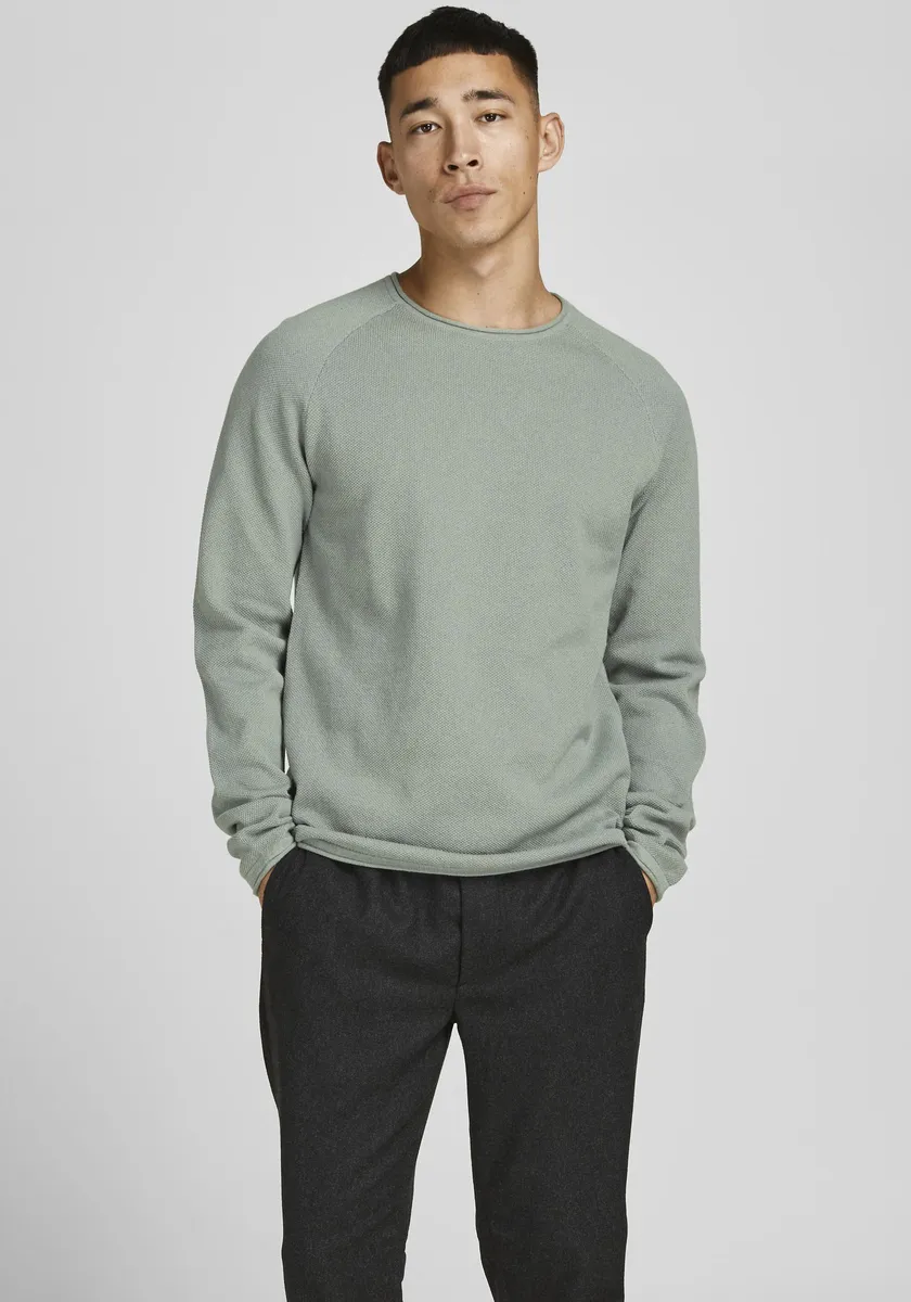 

Свитер с круглым вырезом Jack & Jones "HILL KNIT", серый