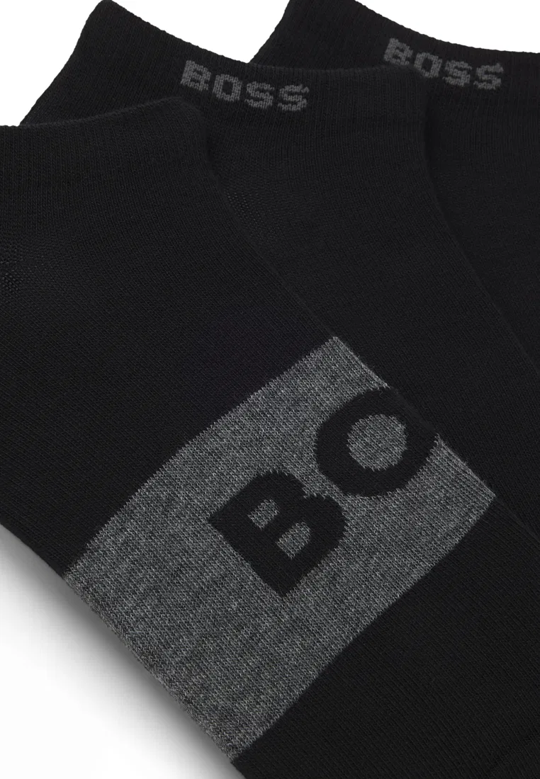Носки, длина до щиколотки, 3 пары, BOSS Mainline, черный/мультиколор — фото 2