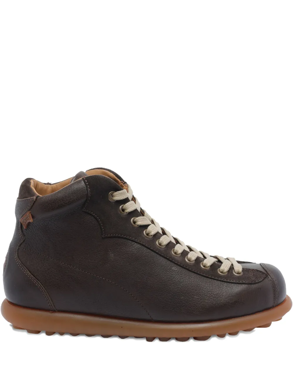 

Ботинки на шнуровке с круглым носком Camper, коричневый