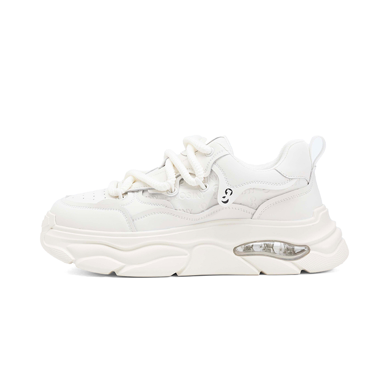 

JOSINY Амортизирующие нескользящие устойчивые к истиранию низкие повседневные скейтборд кроссовки men's ecru