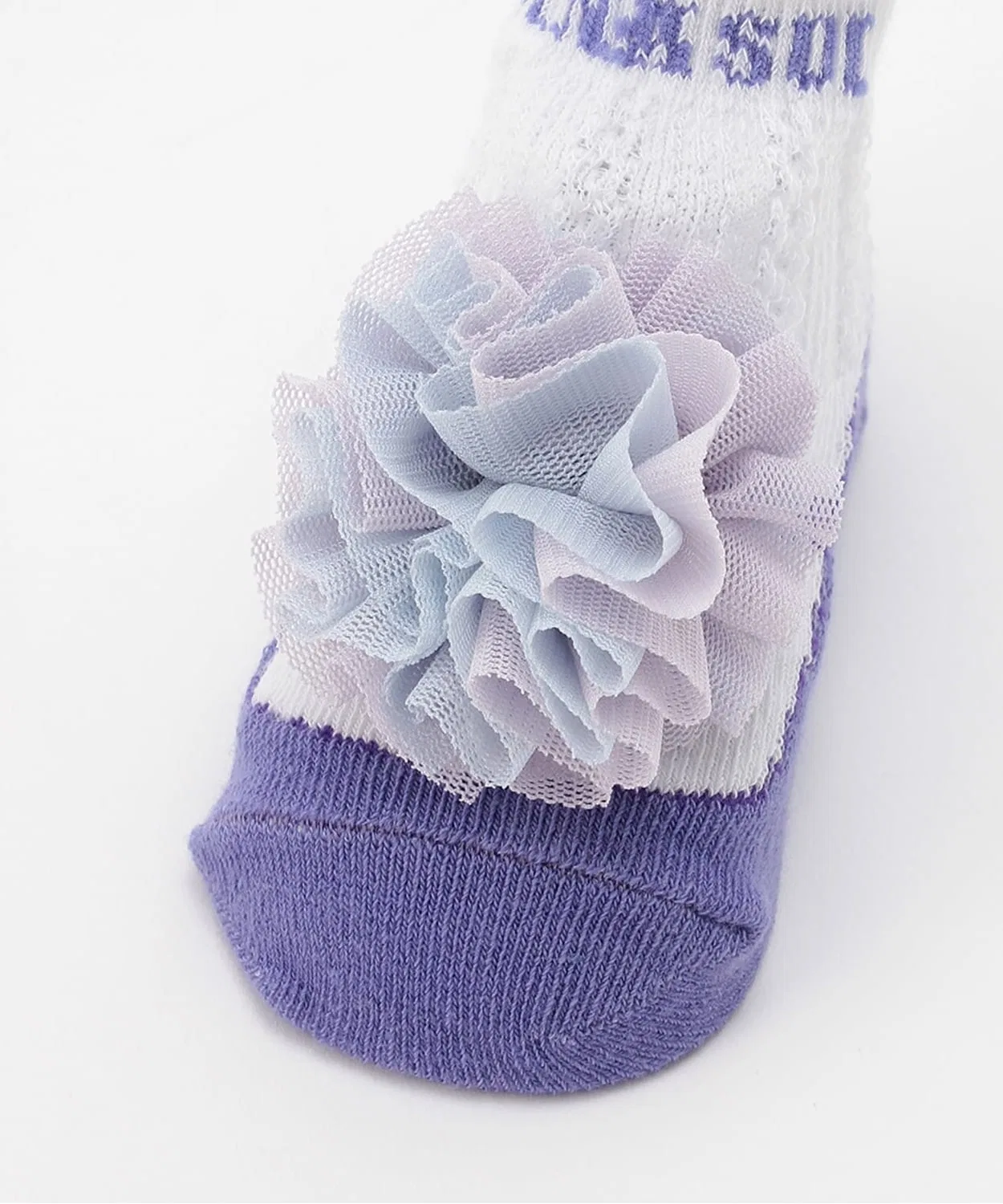 Детские носки-крючки с цветочным дизайном ANNA SUI mini, Lavender — фото 3
