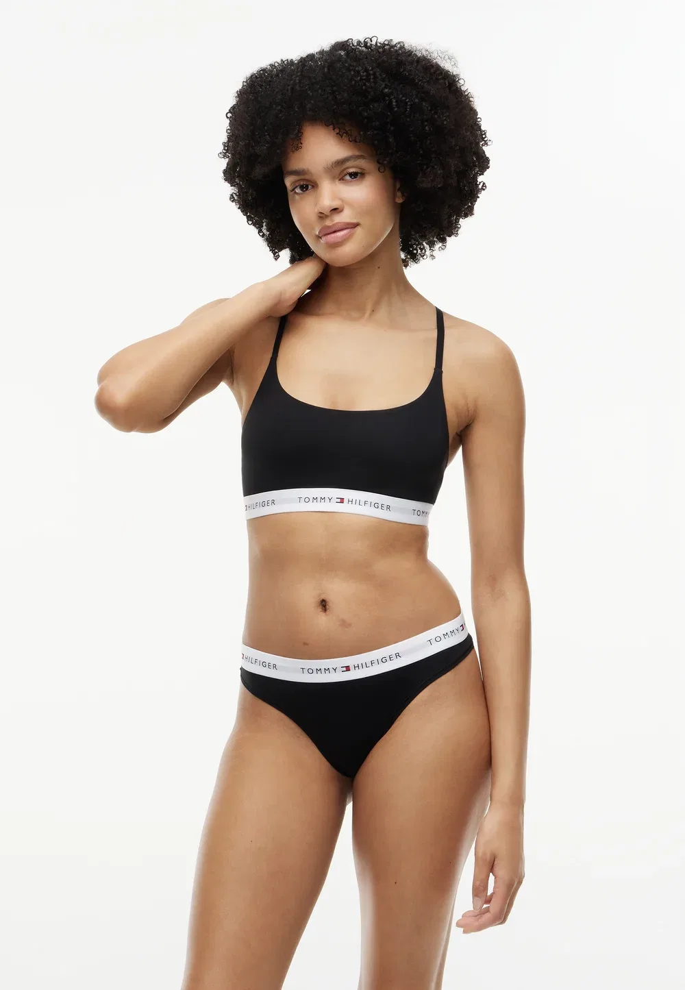 Фирменные микро-стринги Tommy Hilfiger, Black — фото 2