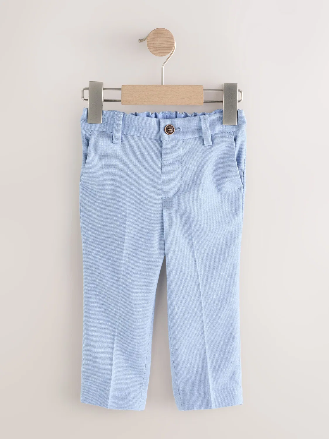 Брюки классические, текстурированная ткань, модель Smart Trousers Next, синий — фото 4
