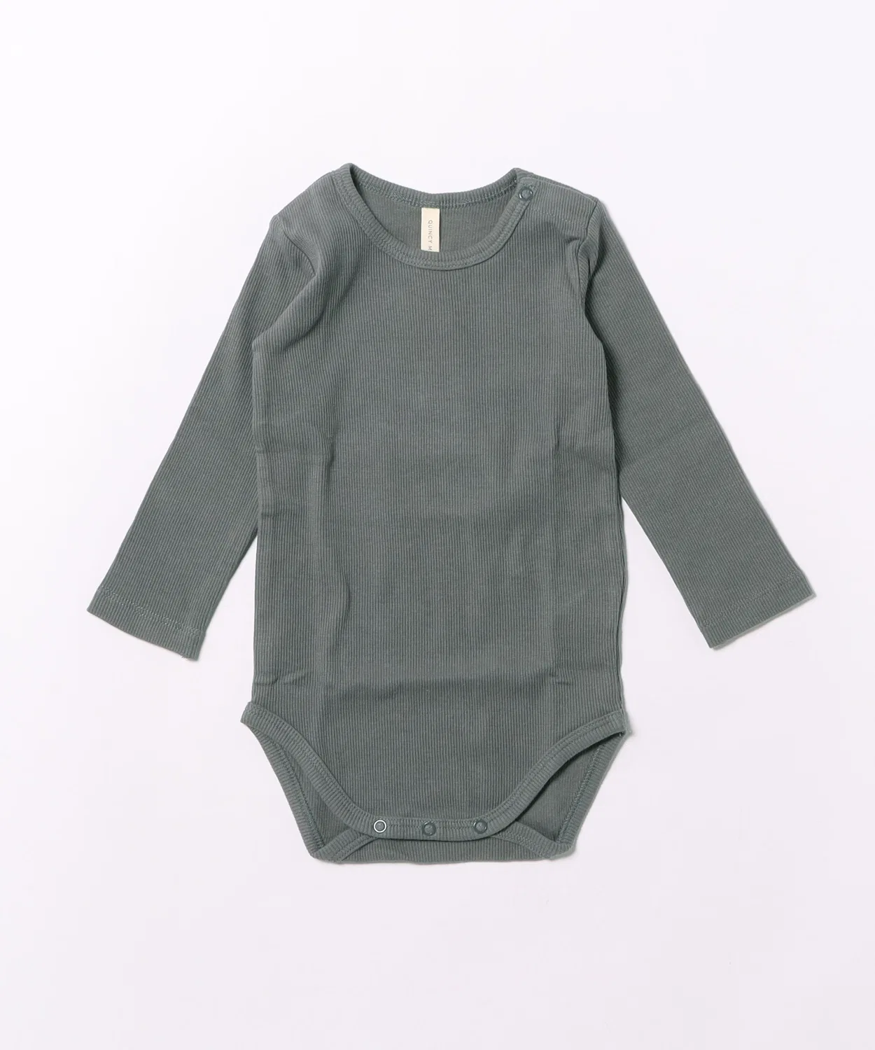 Детский боди-комбинезон с длинным рукавомRibbed Long Sleeve Bodysuit Quincy Mae, Navy