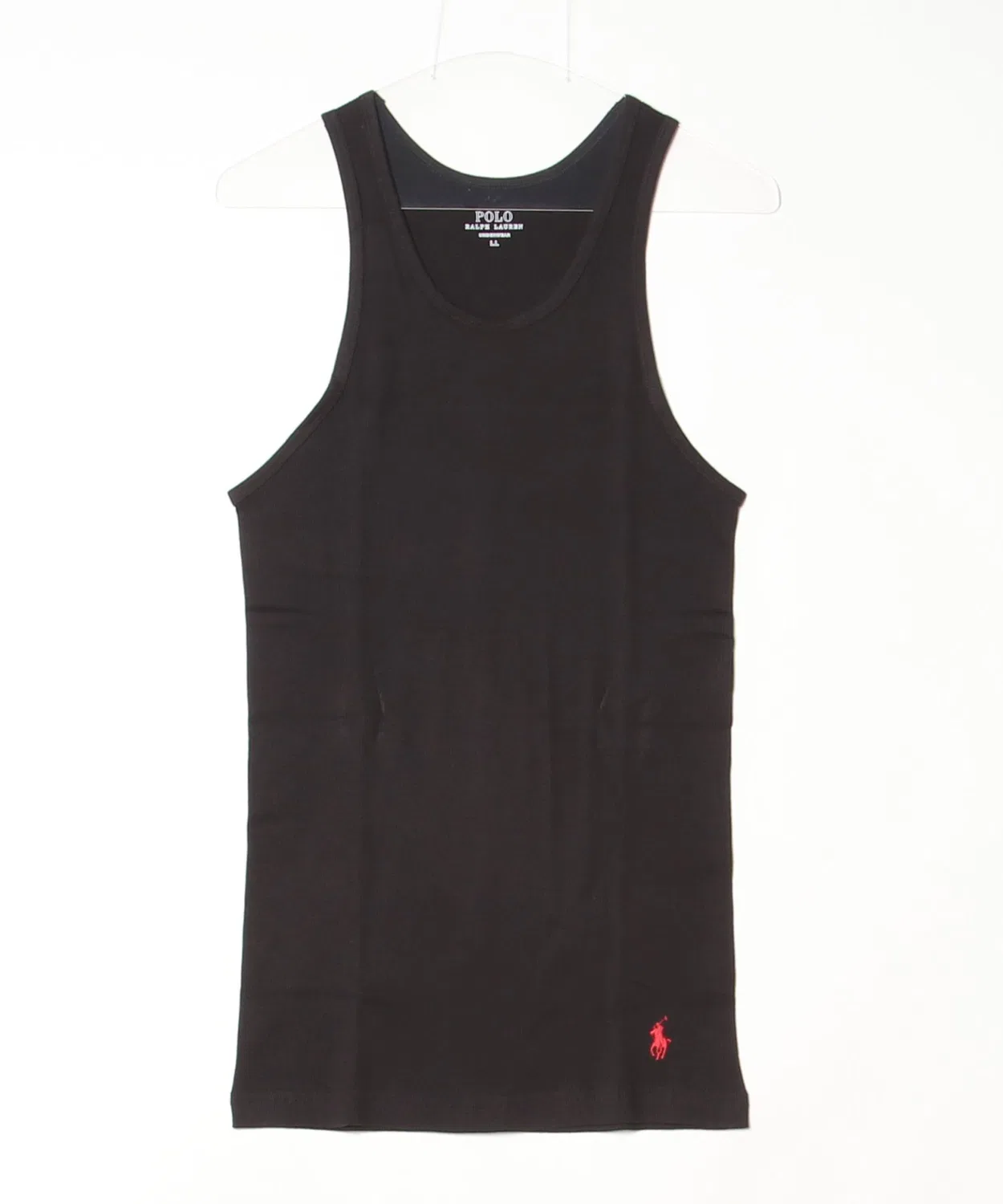 Мужской хлопковый танк с длинным рукавомPOLO RALPH LAUREN, Black