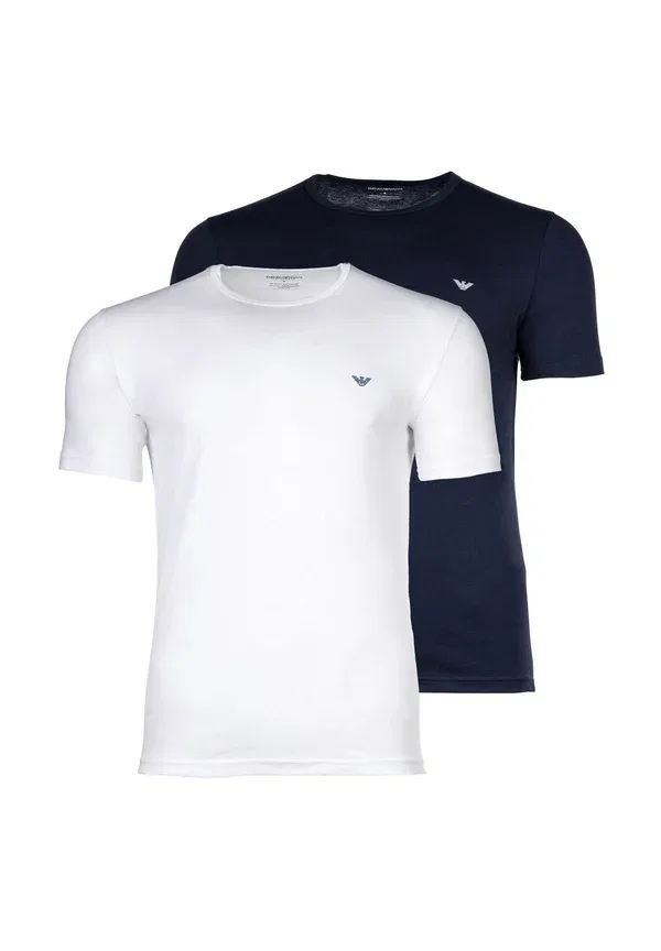 Футболка с круглым вырезом Endurance parte alta, комплект из 2 штук Emporio Armani, белый