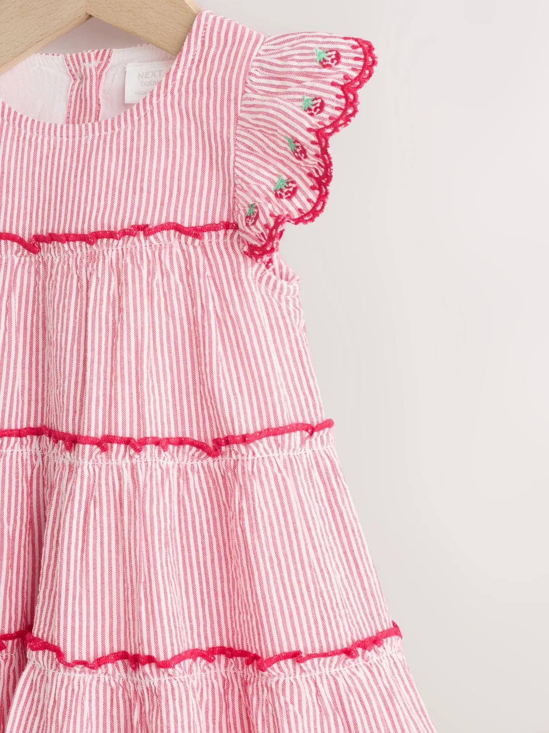 Платье и трусики набор, модель Tiered Next, Red Strawberry — фото 4