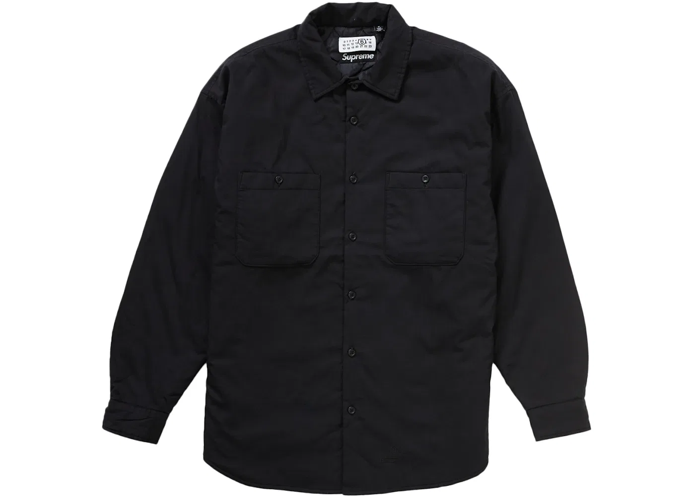 Мужская рубашка с наполнителем Supreme MM6 Maison Margiela Shirt, Black