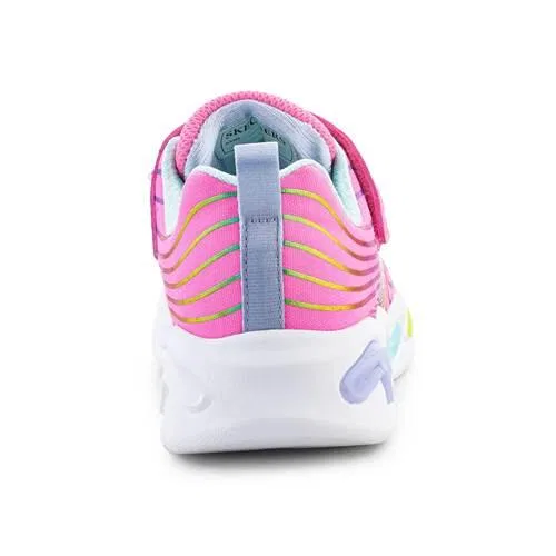 Детские кроссовки со светящейся подошвой Skechers S-lights, Rosa — фото 4