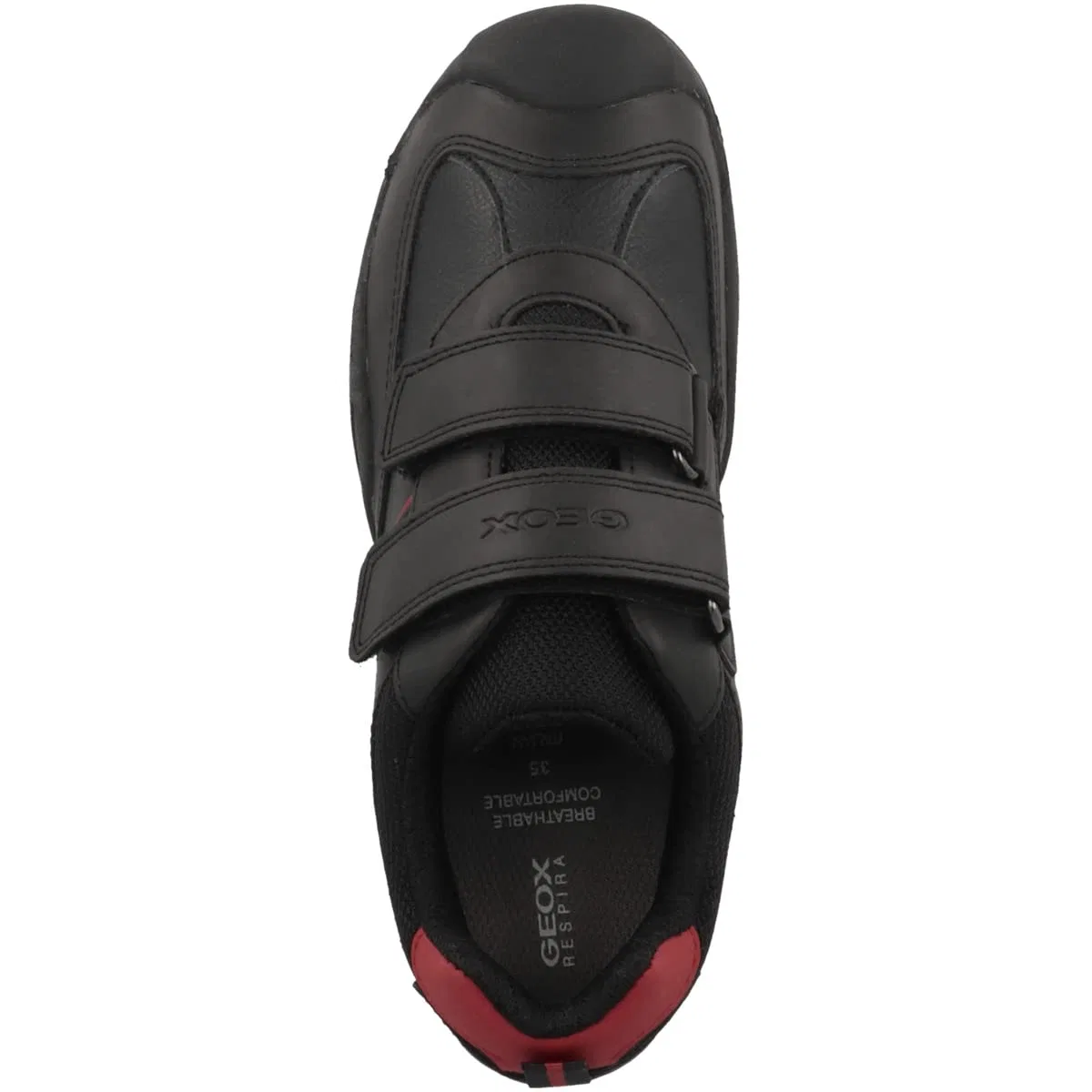 Детские кроссовки для мальчиков с защитой J New Savage Boy A Geox, Black Red — фото 2