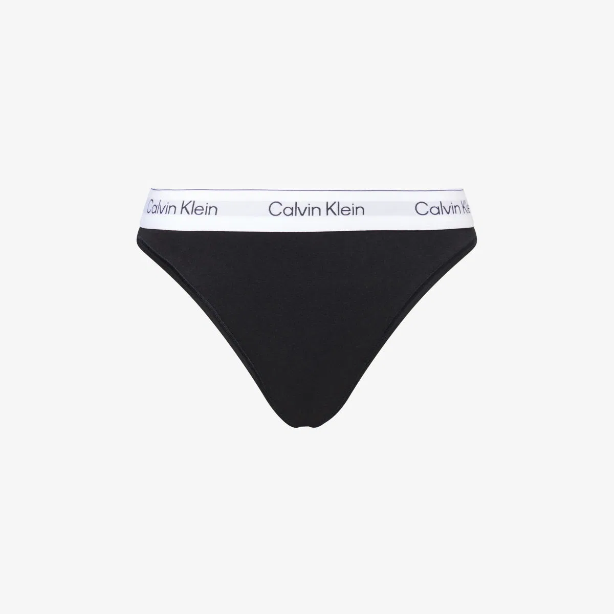 Легендарные танга-топ из хлопково-модалового трикотажа с высоким голенищем Calvin Klein, черный