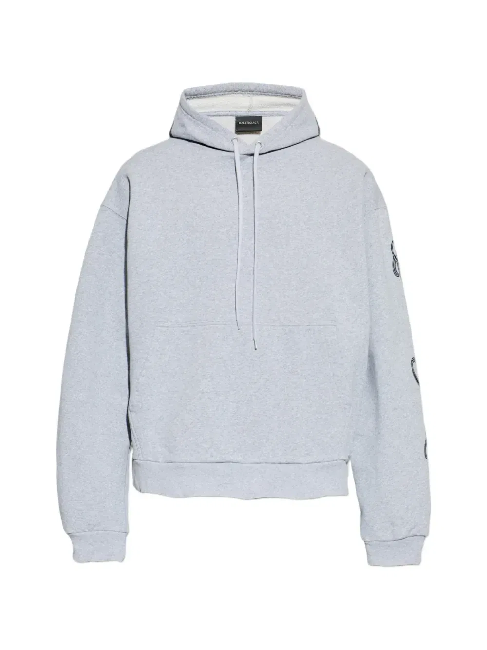 Худи Cursive Balenciaga, серый