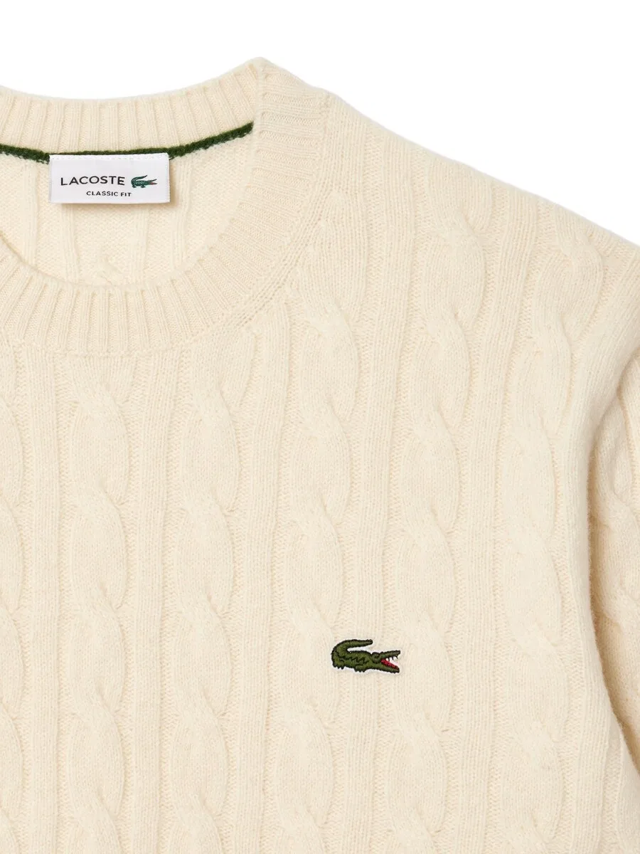 Свитер LACOSTE бежевого цвета — фото 4