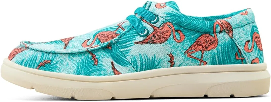 Детские туфли-лоферы для мальчиков Hilo Ariat, Flamingo Print — фото 4
