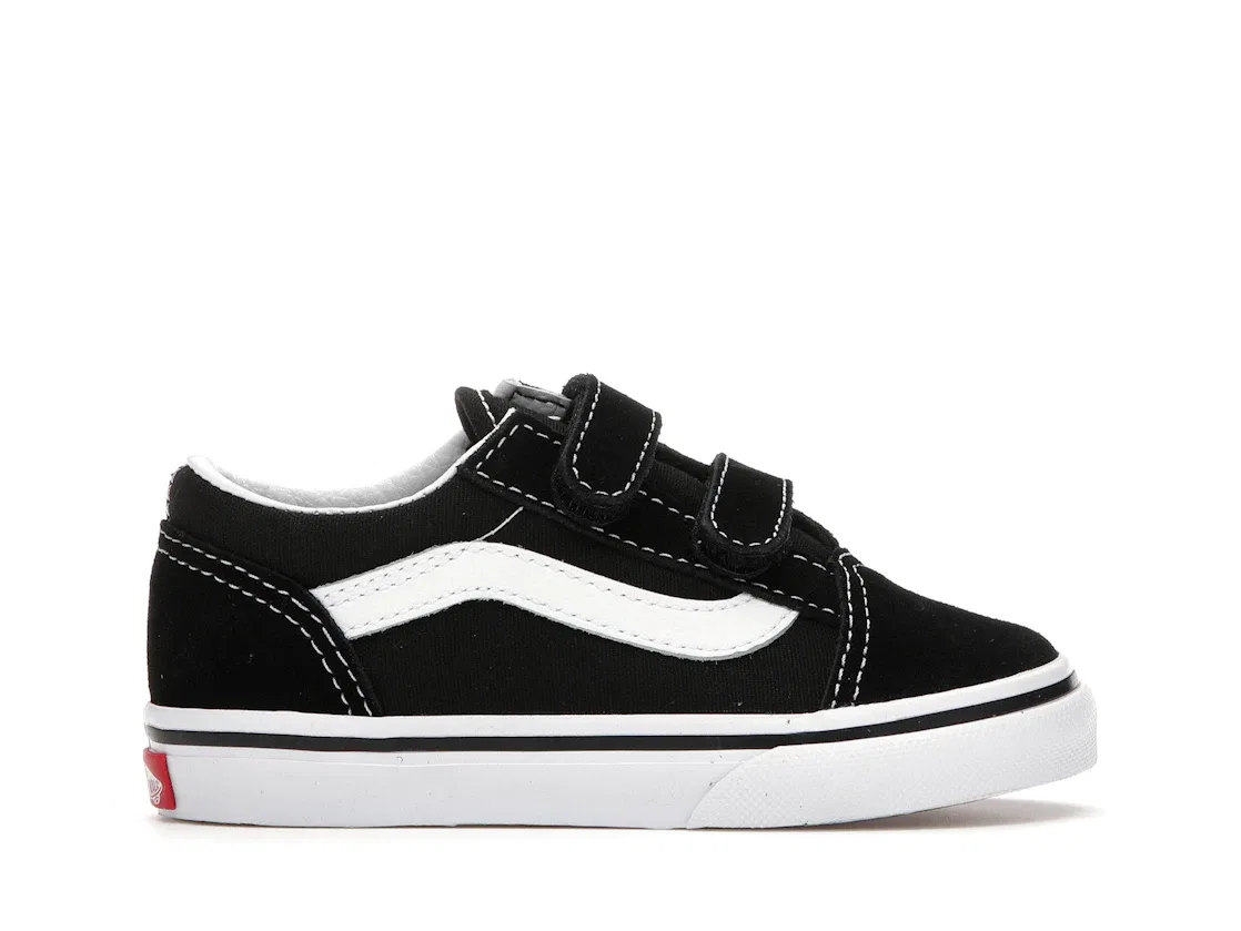 Детские кеды с принтом Vans Old Skool V, Black/White