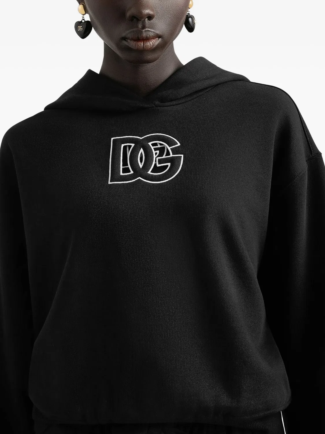 Худи DNA из хлопка Dolce & Gabbana, черный — фото 3
