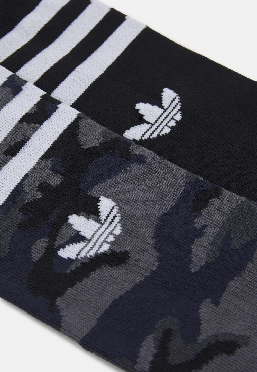 Камуфляжные носки, комплект из 2 пар, унисекс - носки Adidas Originals, Grey Six/Black — фото 2