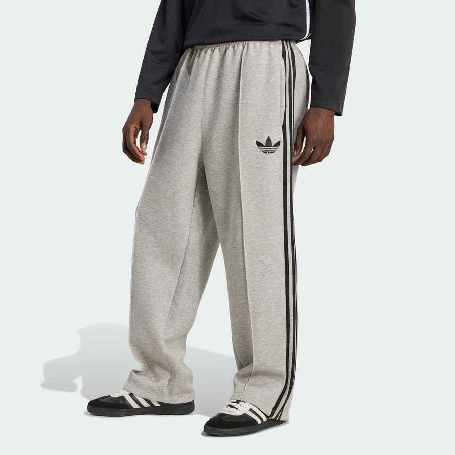 Спортивные штаны свободного кроя из футера Adicolor Spacer Baggy Track Pants adidas, Серый
