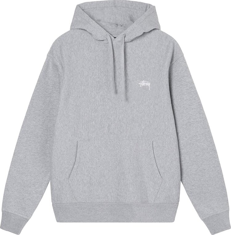 

Худи Stussy Overdyed Stock Logo Hoodie 'Grey Heather', серый