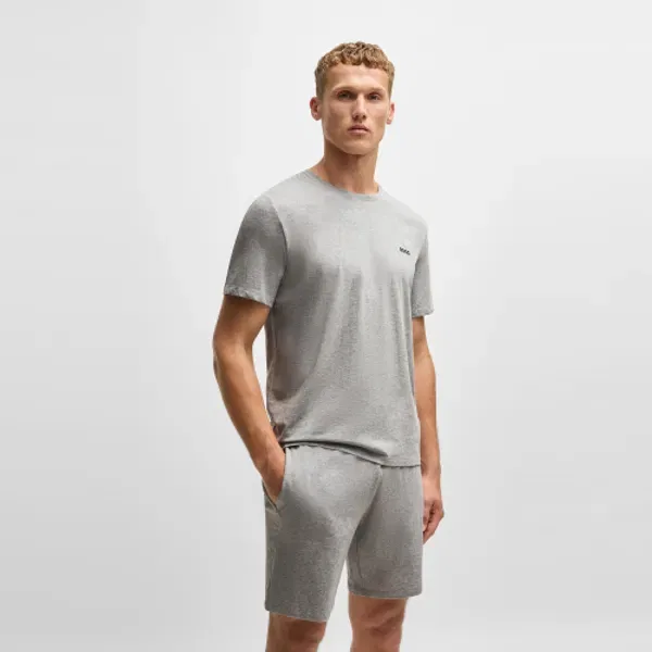 Футболка с вышитым логотипом Boss, Regular Fit, белый