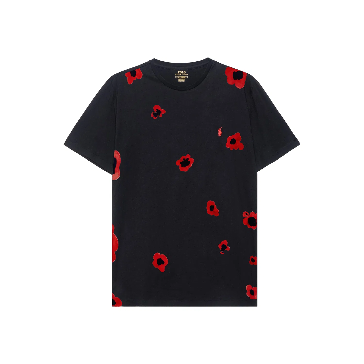 Мужская футболка с принтом Wait for The Flowers to Bloom Again Polo Ralph Lauren, Black