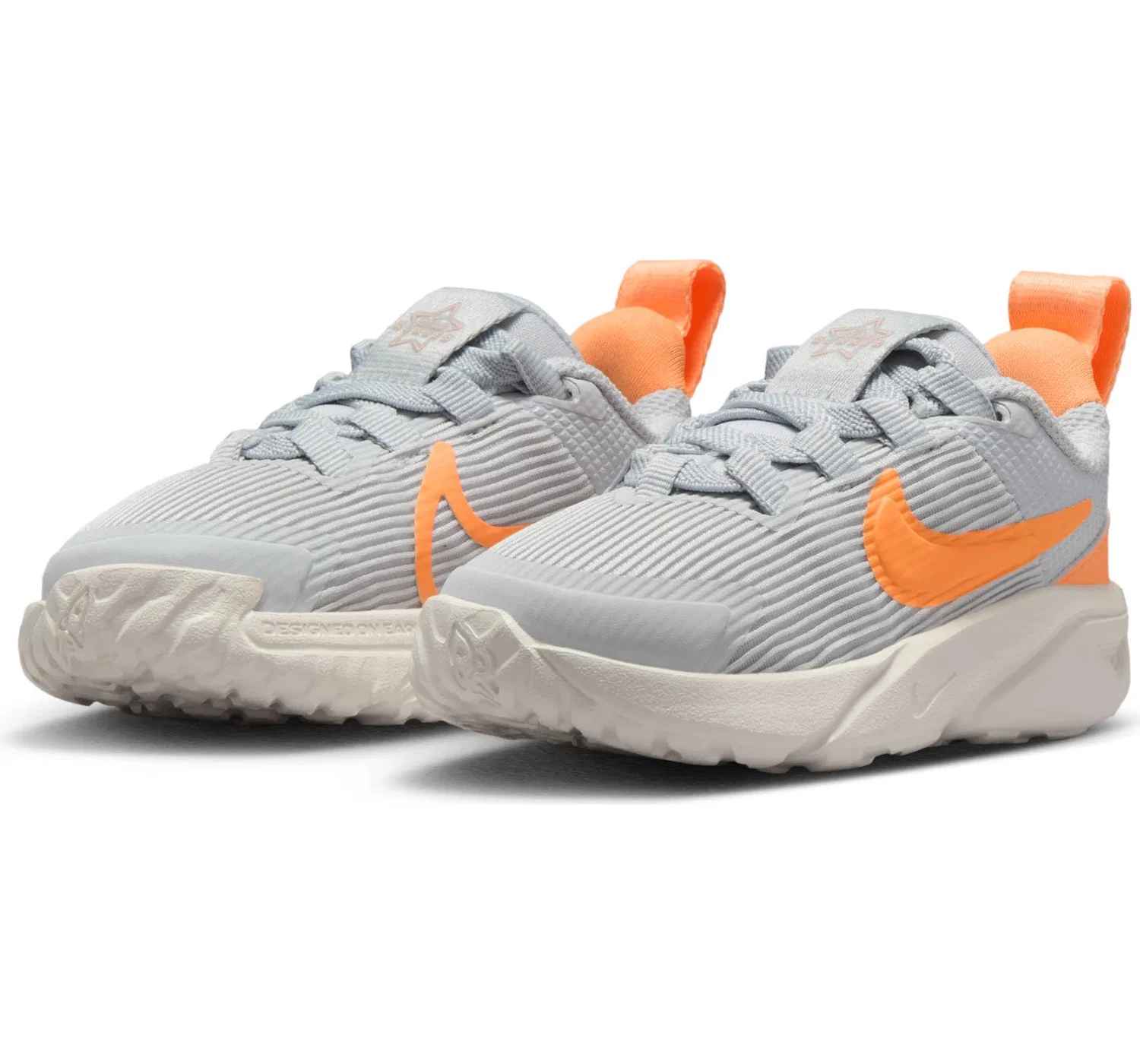 Детские кроссовки для мальчиков с принтом NIKE Star Runner 4 NIKE, Game Royal Black White — фото 2