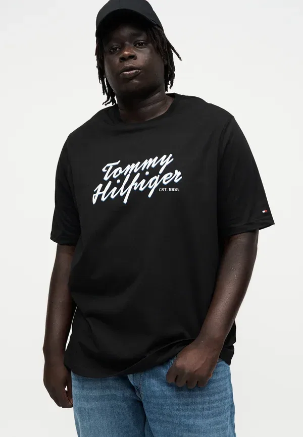 Футболка с принтом Summer text graphic tee Tommy Hilfiger, черный — фото 4