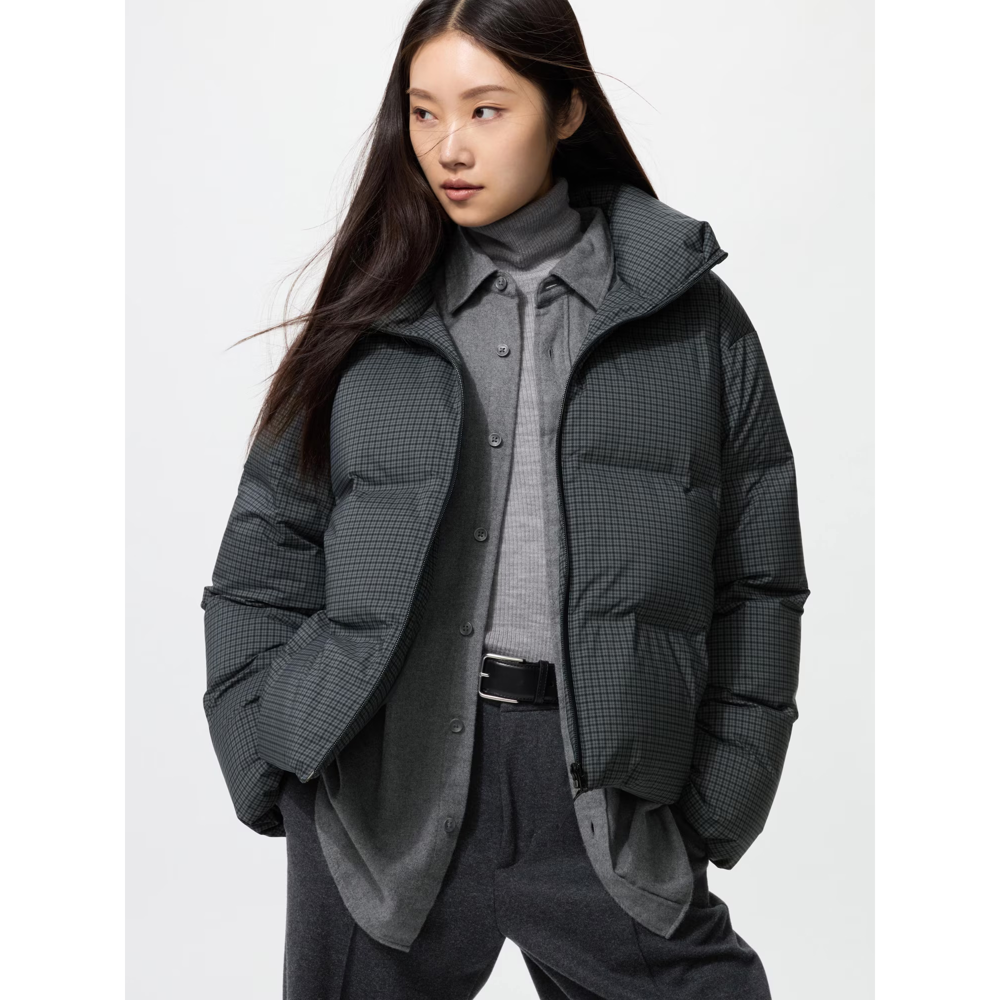 

Бесшовная пуховая куртка Uniqlo, 07 серый