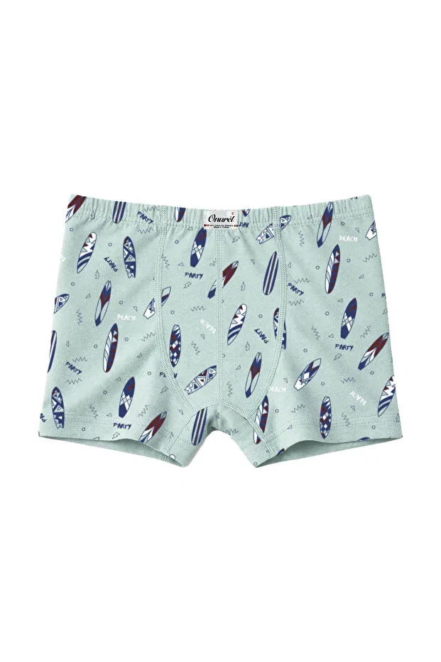 Детские боксеры для мальчиков с принтом Surf Printed Lycra Boxers Onurel, Multicolor — фото 4