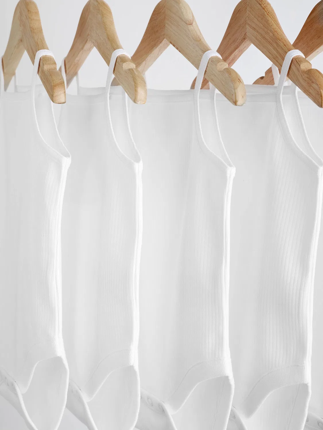 Комплект боди на лямках, 5 шт, White Next, белый — фото 3