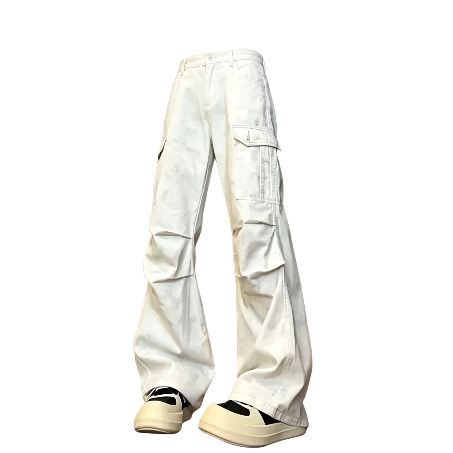 Детские джинсы унисекс, белые, Scimitar Pants, MIIOW