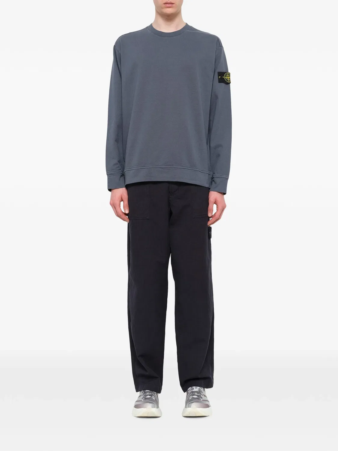 Толстовка из органического хлопка Stone Island, серый — фото 2