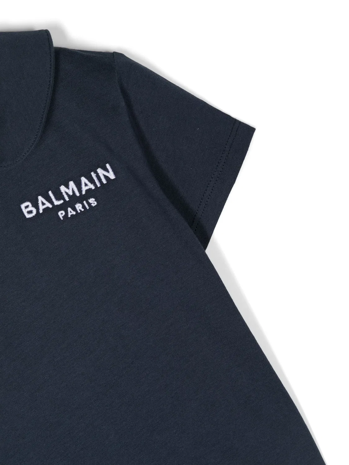 Поло из хлопка Balmain, темно-синий — фото 2