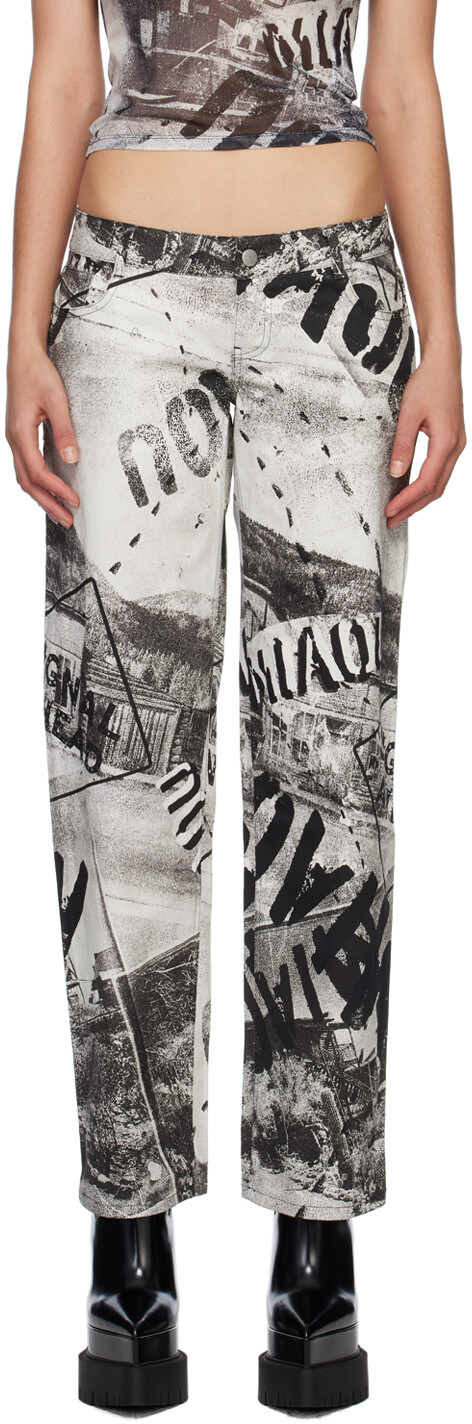 

Брюки Off-White Atlas Miaou, Серый, Брюки Off-White Atlas Miaou