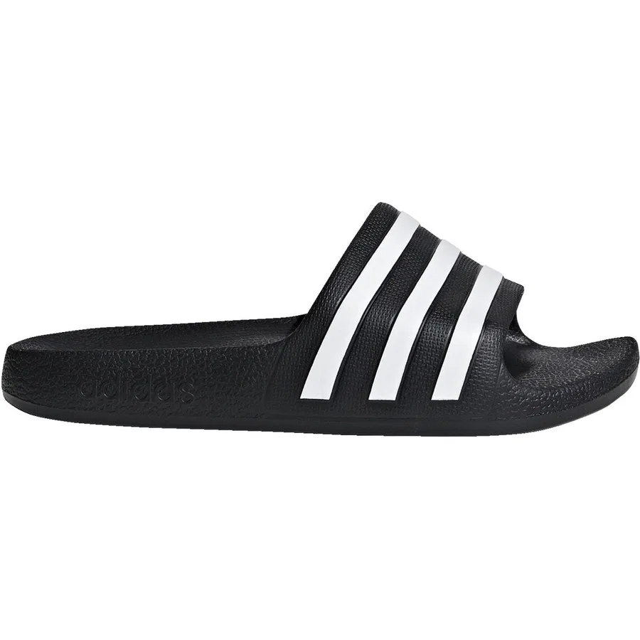 Детские шлепанцы с тремя полосками Sportswear F35556 Adilette Aqua Slides adidas, Черно-белый — фото 2