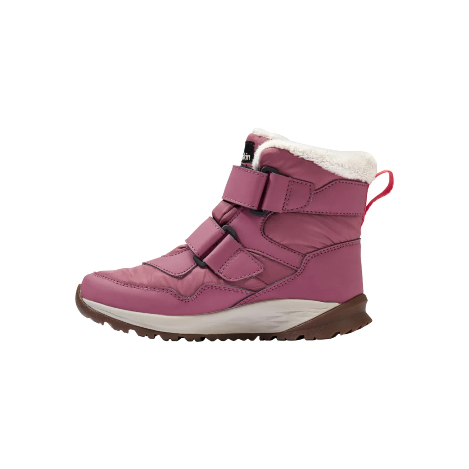 Детские зимние ботинки для ходьбы Polar Bear-G Texapore Mid VC Jack Wolfskin, Raisin — фото 3